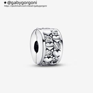 Pandora Infinite Hearts Sparkling Clip Charm